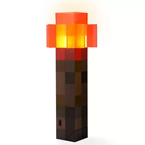 Minecraft Toys Redstone Torch 12.6 Inch LED Lamp | USB Rechargeable For Nightlight, Costume Cosplay, Roleplay