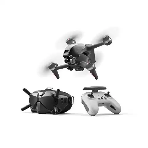 DJI FPV Combo (Goggles V2), First-Person View Drone UAV Quadcopter with 4K Camera, S Flight Mode, Super-Wide 150° FOV, HD Low-Latency Transmission, Emergency Brake and Hover