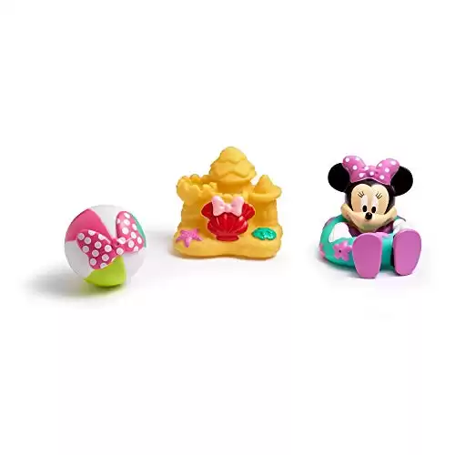 The First Years Disney Minnie Mouse Squirties Baby Bath Toys - Squishy Toddler Toys for Bath, Pool, and Everyday - 3 Count