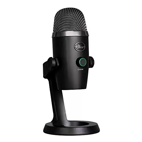 Logitech for Creators Blue Yeti Nano USB Microphone for Gaming, Streaming, Podcasting, Twitch, YouTube, Discord, Recording for PC and Mac, Plug & Play -Blackout