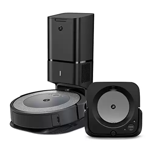 iRobot Roomba i3+ EVO (3550) Robot Vacuum and Braava Jet m6 (6113) Robot Mop Bundle - Wi-Fi Connected, Smart Mapping, Works with Alexa, Precision Jet Spray, Corners & Edges, Ideal for Multiple Roo...