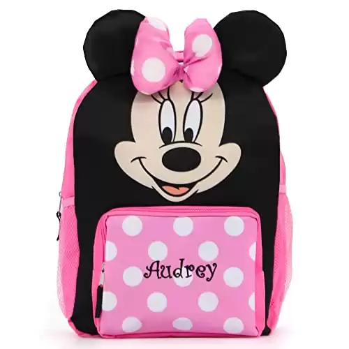 DIBSIES Personalized Licensed Character Backpack - 16 Inch (Minnie Mouse)
