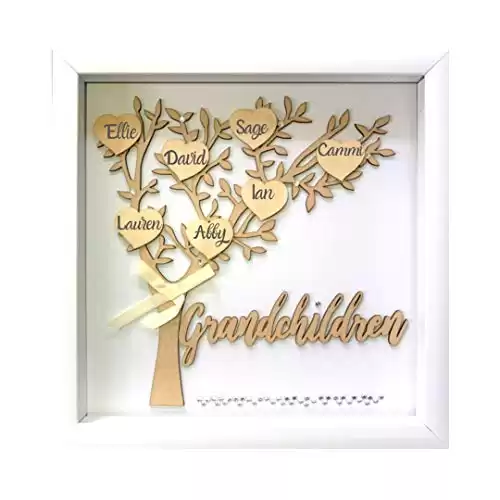 Family Tree Shadow Box Gift for Mothers In Heaven