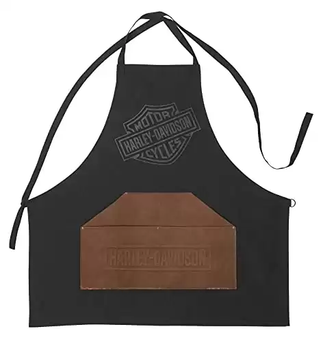 Harley-Davidson Bar & Shield Logo Grilling Apron with Leatherette Front Pocket