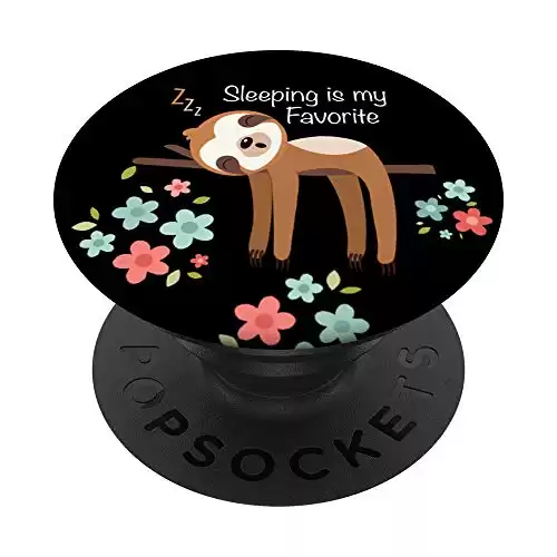Sloth - Cute Sloth Gift PopSockets PopGrip: Swappable Grip for Phones & Tablets