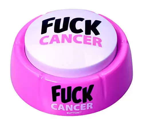 Talkie Toys Products Fuck Cancer Button - Motivational Talking Button- Inspirational Gift