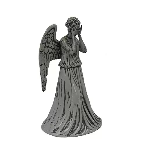 Kurt Adler Doctor Who Weeping Angel Treetop, 8.5-Inch DW9151, Silver