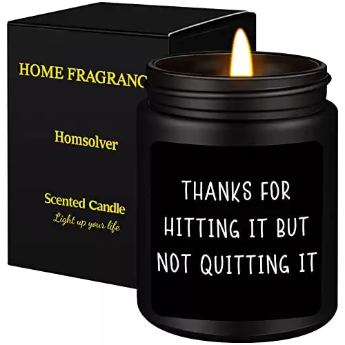 Anniversary Romantic Gifts for Him, Gifts for Him Men Boyfriend Husband, Valentines Day Wedding Anniversary Christmas Gifts for Him-Thanks for Hitting It But Not Quitting It-Sandalwood Scented