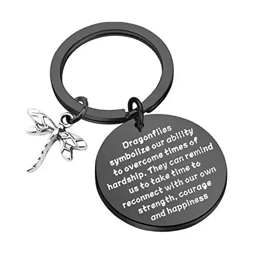 MAOFAED Dragonfly Gift Dragonfly Lover Gift Dragonfly Keychain Inspirational Gift Encouragement Gift Dragonfly Spiritual Gift