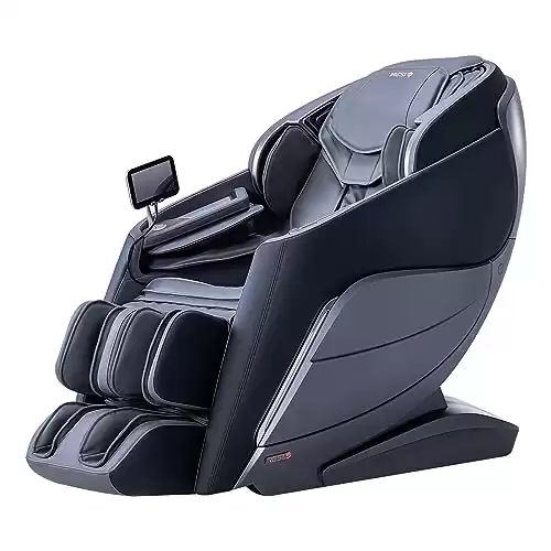 iRest 2023 A710 4D Massage Chair Recliner System, Zero Gravity Shiatsu Massager with AI Voice Control, SL Track, Heating, Touch Screen, Quick Access Buttons (Black)