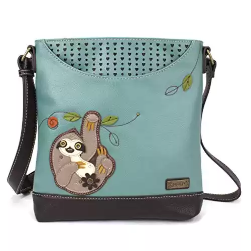 CHALA Handbag Sweet Messenger Mid Size Tote Bag - Sloth Teal