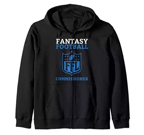 Fantasy Football Commissioner | Funny Fantasy League Gift Zip Hoodie