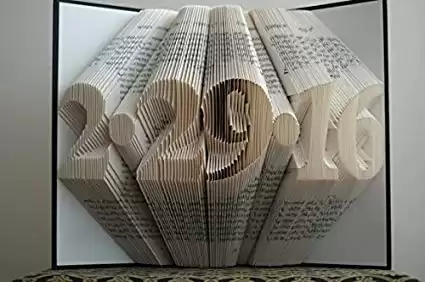 Boston Creative Company Personalized 1st Anniversary Gift for Him or Her, Paper Anniversary Gift - Folded Book Art