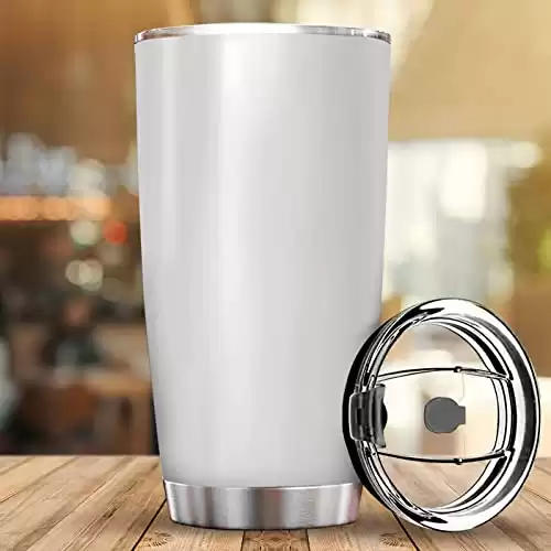 GLANRA Gifts For Men, Tumbler 20oz, Birthday Gifts Idea For Him, Travel Coffee Mug Stainless Steel, Double Wall Space Tumbler Gifts For Friends
