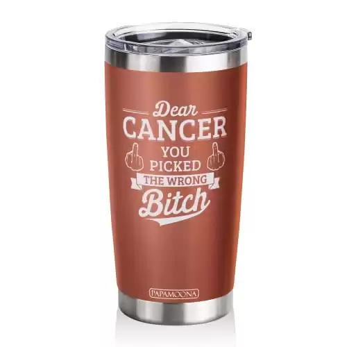 Breast Chemotherapy Hysterectomy Cancer Gifts For Women Survivors Female Patient, Best Chemo Awareness Gifts, Ovarian, Fuck Cancer Suck Gifts