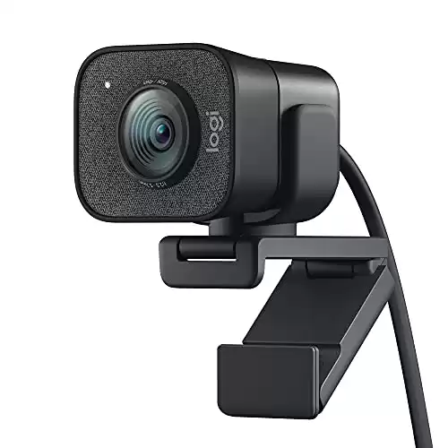 Logitech for Creators StreamCam Premium Webcam for Streaming and Content Creation, Full HD 1080p 60 fps, Premium Glass Lens, Smart Auto-Focus, for PC/Mac – Graphite