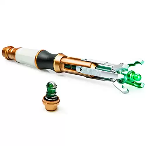 Doctor Who 12th Doctor Sonic Screwdriver with Lights & 2 Sounds - Features Touch Controls, Removable Power Core & Spring-Loaded Extending Action - Authentic Peter Capaldi Character Collectible