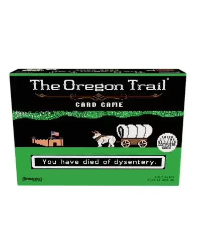 Pressman The Oregon Trail Card Game - Cooperative Gameplay Based on The Classic Computer Game, Ages 12 and Up, 2-6 Players
