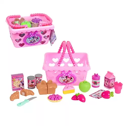Minnie Bow-Tique Bowtastic Shopping Basket Set, Kids Toys for Ages 3 Up by Just Play