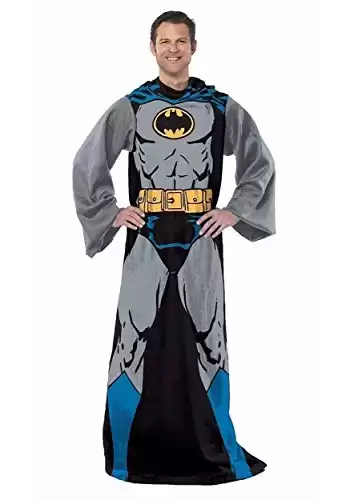 Northwest Comfy Throw Blanket with Sleeves, Adult-48 x 71 Inches, Batman