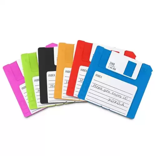 Floppy Disk Coasters for Coffee Table - 6Pcs Floppy Disks Cute Coaster Table Coasters, Absorbent Table Mat - Funny Coasters for Drinks Coffee Table Coasters Cup Coasters for Table Decor