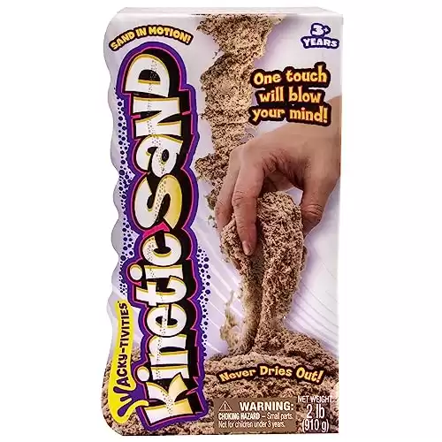 The One and Only Kinetic Sand, 2lb Brown for ages 3 and up.