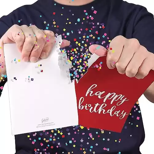 Endless Happy Birthday Music Prank Card With Glitter