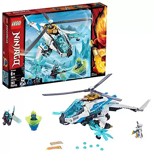 LEGO NINJAGO ShuriCopter 70673 Kids Toy Helicopter Building Set with Ninja Minifigures and Toy Ninja Weapons (361 Pieces)