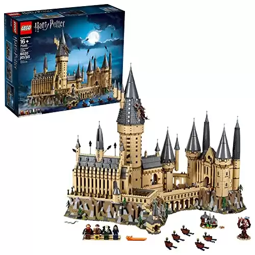 LEGO Harry Potter Hogwarts Castle 71043 Building Set - Model Kit with Minifigures, Featuring Wand, Boats, and Spider Figure, Gryffindor and Hufflepuff Accessories, Collectible for Adults and Teens