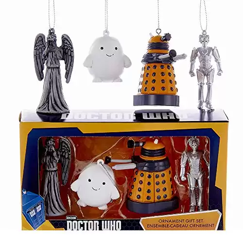 Kurt Adler Doctor Who Mini Ornament Gift Set of 4 Pieces