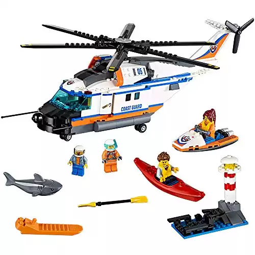 LEGO City Coast Guard Heavy-Duty Rescue Helicopter 60166 Building Kit (415 Piece)