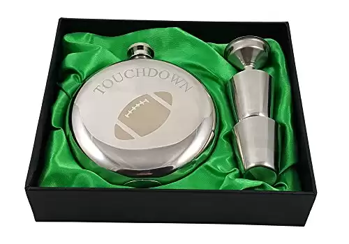 Football Flask Gift Set