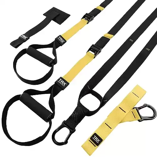 TRX All-in-One Suspension Training System: Weight Training, Cardio, Cross Training, Resistance Training. Full Body Workouts for Home, Travel, and Outdoors. Includes Indoor & Outdoor Anchor system