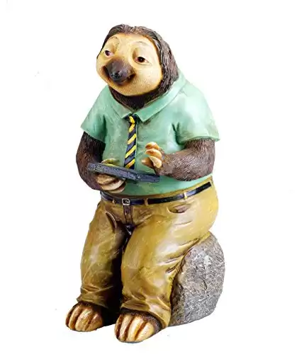 Sloth with Solar Lights Garden House Outdoor Decor by Bo Toys