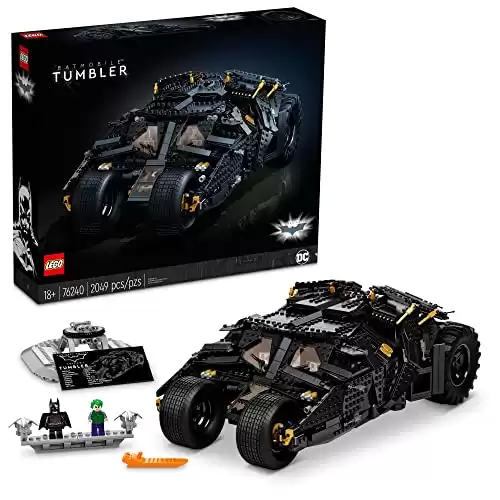 LEGO DC Batman Batmobile Tumbler 76240 Iconic Car Model from The Dark Knight Trilogy, Building Set for Adults, Collectible Display Gift Idea