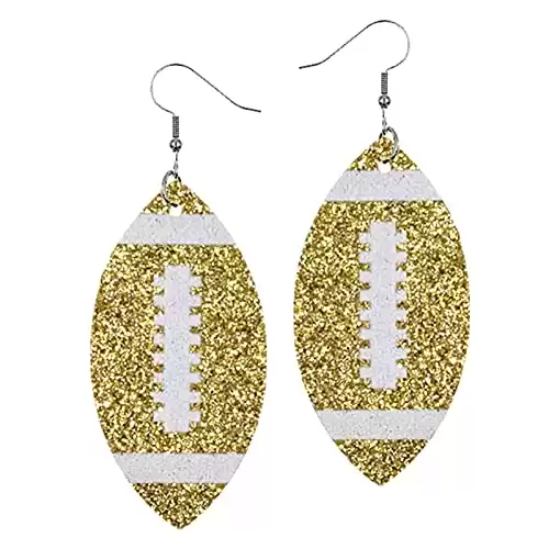 Gifts for Football Players - Football Player Gifts - Football Gifts for Women - Football Accessories - Gifts for Football Moms - Football Accessories (Gold)