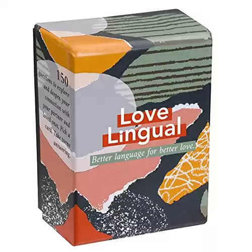 FLUYTCO Love Lingual: Couple Card Game - Better Language for Better Love - 150 Conversation Starter Questions for Couples - Date Night & Relationship