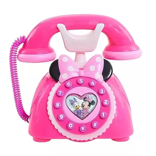 Minnie's Happy Helpers Rotary Phone, Styles May Vary, Officially Licensed Kids Toys for Ages 3 Up by Just Play