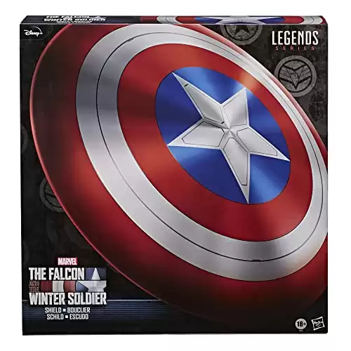 Marvel Legends Series Avengers Falcon And Winter Soldier Captain America Premium Role Play Shield -Adult Fan -Costume/Collectible