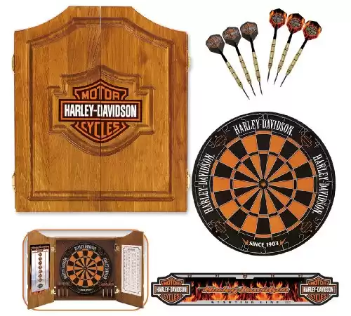 Harley-Davidson® 61995 Bar and Shield Dartboard Cabinet Kit