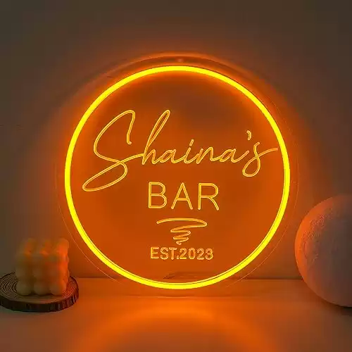 Neon Customizable 3D Art Sign