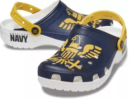 Navy Military Crocs