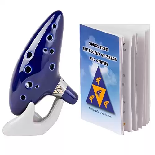 Ocarina - Legend of Zelda Working Instrument with Song Book