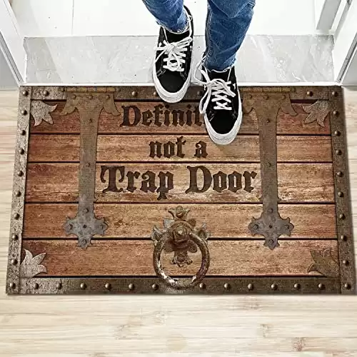 Novelty Not A Trap Door Doormat