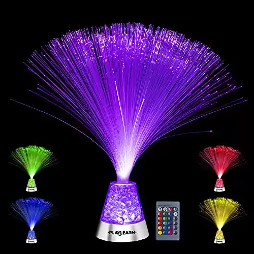 Optic Fiber Color Changing Lamp