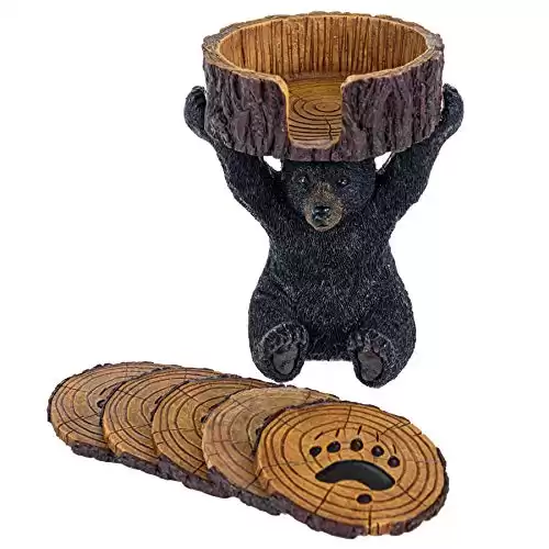 Rustic Bear Coasters