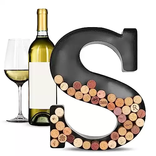 S-Letter Wine Cork Holder Decor