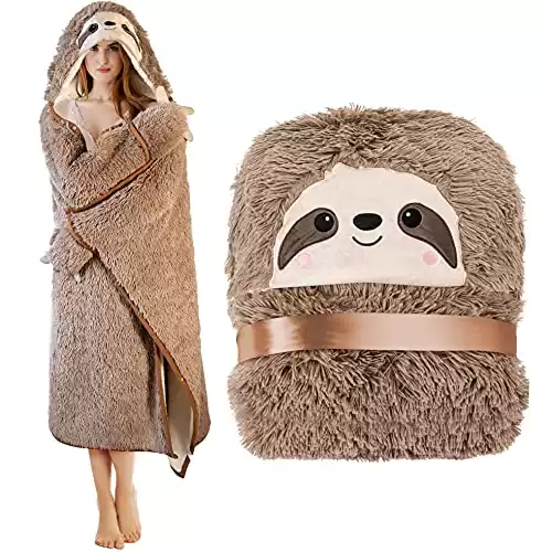 Super Shaggy Sloth Blanket