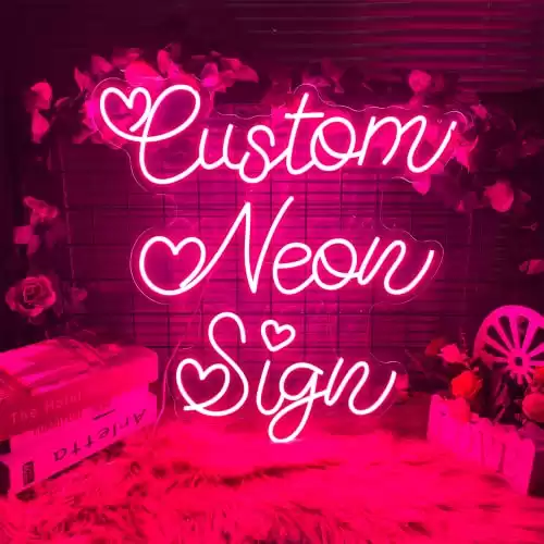 Personalized Pink Neon Party Light