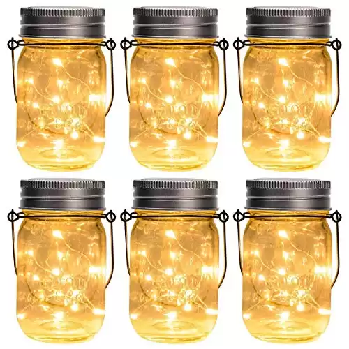 Solar Hanging Mason Jars